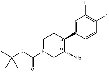 2241233-11-2 REL-(3R,4R)-3-氨基-4-(3,4-二氟苯基)哌啶-1-羧酸叔丁酯