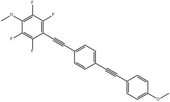 Benzene, 1-?[2-?(4-?methoxyphenyl)?ethynyl]?-?4-?[2-?(2,?3,?5,?6-?tetrafluoro-?4-?methoxyphenyl)?ethynyl]?-,2241321-29-7,结构式