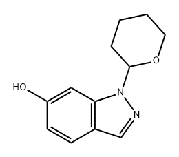 1H-Indazol-6-ol, 1-(tetrahydro-2H-pyran-2-yl)- Struktur