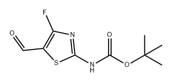 Carbamic acid, N-(4-fluoro-5-formyl-2-thiazolyl)-, 1,1-dimethylethyl ester|(4-氟-5-甲酰基噻唑-2-基)氨基甲酸叔丁酯