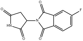 2-(2,5-Dioxo-3-pyrrolidinyl)-5-fluoro-1H-isoindole-1,3(2H)-dione Structure