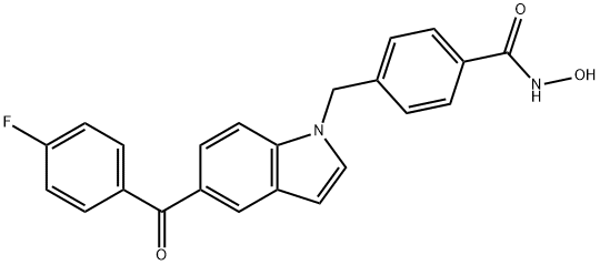 Benzamide, 4-[[5-(4-fluorobenzoyl)-1H-indol-1-yl]methyl]-N-hydroxy-|