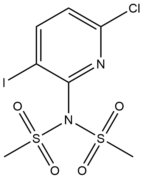 N-(6-氯-3-碘吡啶-2-基)-N-(甲磺酰基)甲磺酰胺, 2241742-10-7, 结构式