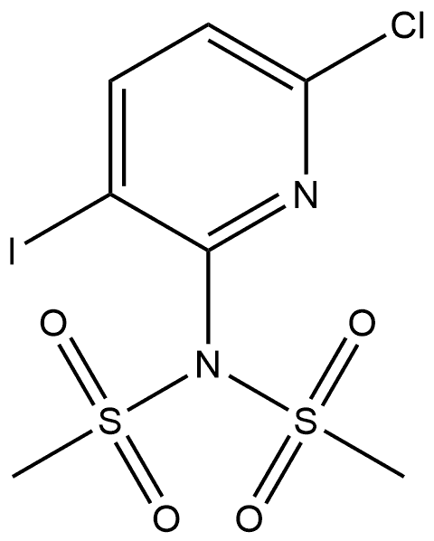 N-(6-Chloro-3-iodo-2-pyridinyl)-N-(methylsulfonyl)methanesulfonamide Struktur