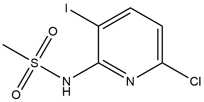 N-(6-氯-3-碘吡啶-2-基)甲磺酰胺, 2241742-11-8, 结构式
