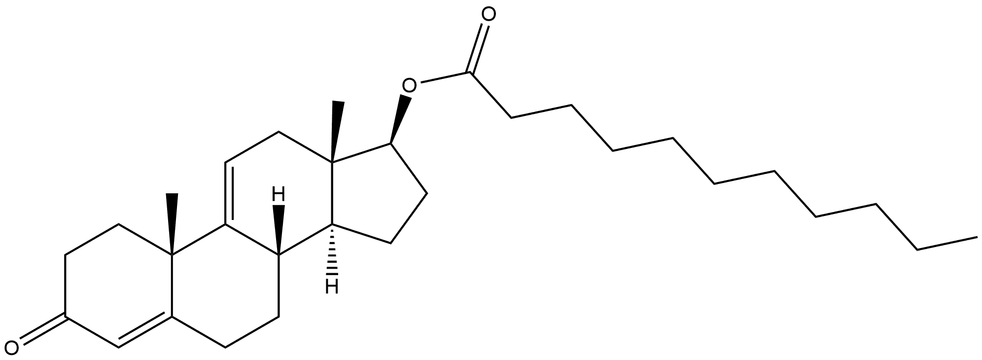 delta-9,11-Testosterone Undecanoate Struktur