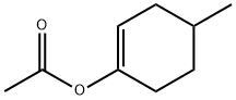 1-Cyclohexen-1-ol, 4-methyl-, 1-acetate Struktur