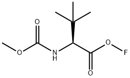 L-Valine, fluoro-N-(methoxycarbonyl)-3-methyl- Struktur