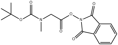 1,3-dioxo-2,3-dihydro-1H-isoindol-2-yl 2-{[(tert-butoxy)carbonyl](methyl)amino}acetate 结构式