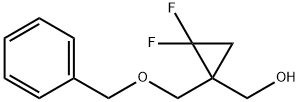 Cyclopropanemethanol, 2,2-difluoro-1-[(phenylmethoxy)methyl]- Struktur