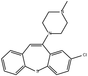 Piperazine, 1-(8-chlorodibenzo[b,f]thiepin-10-yl)-4-methyl- Struktur