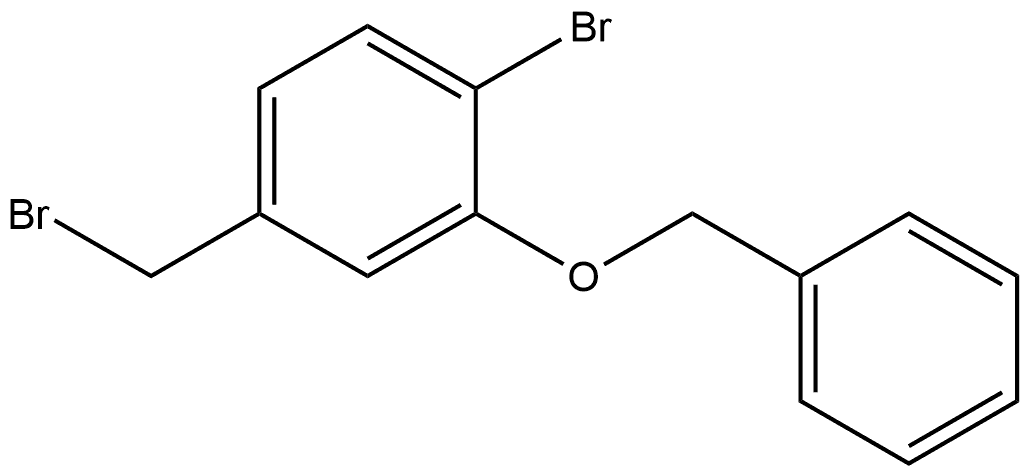 2-(苄氧基)-1-溴-4-(溴甲基)苯 结构式