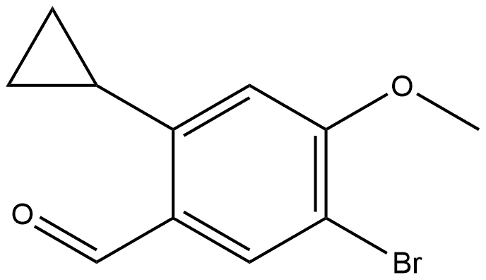 5-Bromo-2-cyclopropyl-4-methoxybenzaldehyde Struktur