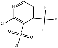 2-Chloro-4-(trifluoromethyl)-3-pyridinesulfonyl chloride Struktur
