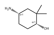 Cyclohexanol, 4-amino-2,2-dimethyl-, (1R,4S)-rel- Struktur