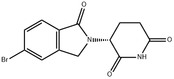 (R)-3-(5-溴-1-氧异喹啉-2-基)哌啶-2,6-二酮 结构式