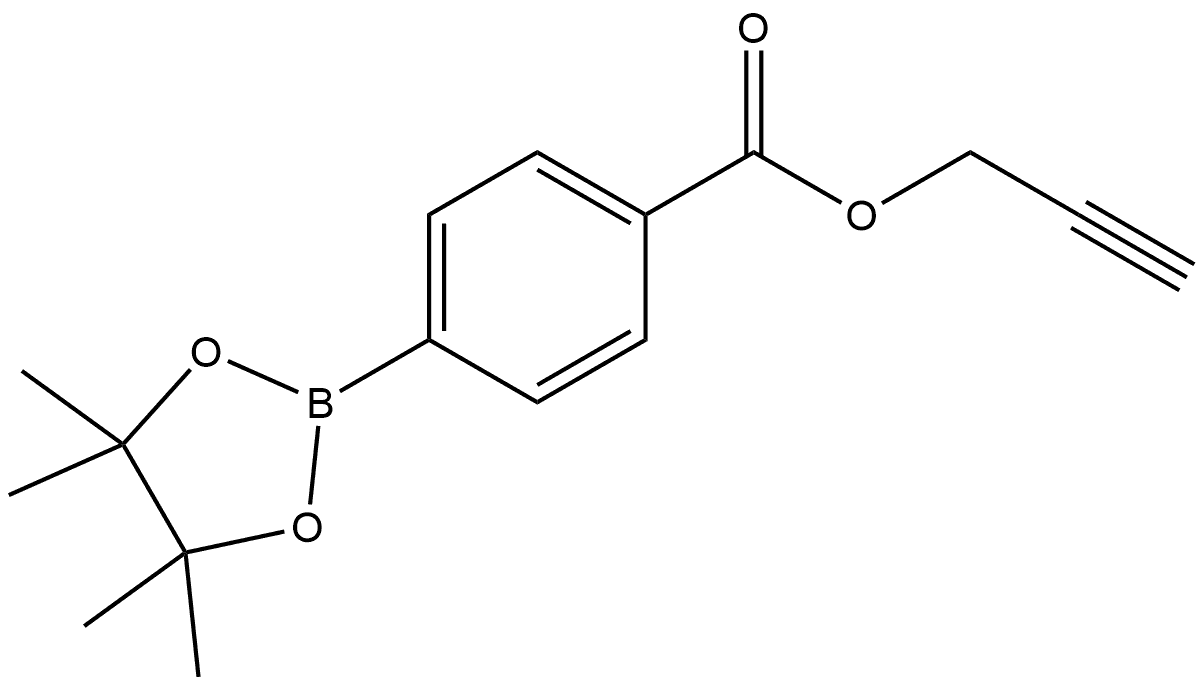 2-Propyn-1-yl 4-(4,4,5,5-tetramethyl-1,3,2-dioxaborolan-2-yl)benzoate Structure