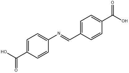 Benzoic acid, 4-[(E)-[(4-carboxyphenyl)imino]methyl]- Struktur