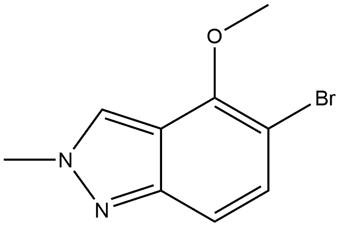 2H-Indazole, 5-bromo-4-methoxy-2-methyl- Struktur