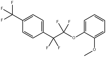 1-Methoxy-2-{1,1,2,2-tetrafluoro-2-[4-(trifluoromethyl)phenyl]ethoxy}benzene 化学構造式