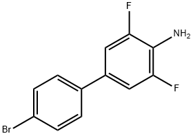 [1,1'-Biphenyl]-4-amine, 4'-bromo-3,5-difluoro-,2244281-20-5,结构式