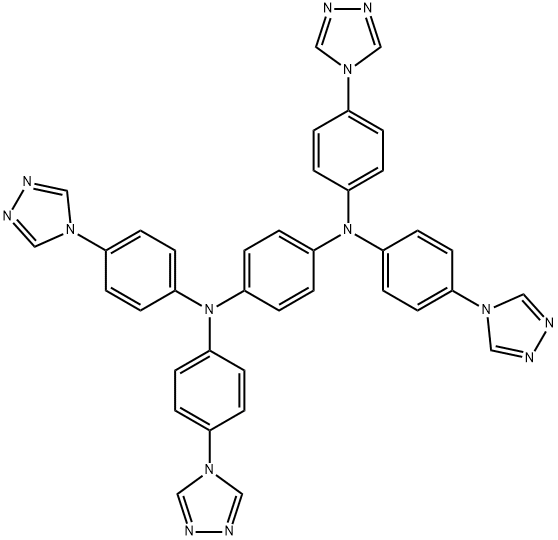 1,4-Benzenediamine, N1,N1,N4,N4-tetrakis[4-(4H-1,2,4-triazol-4-yl)phenyl]- Structure