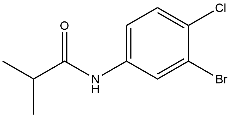 N-(3-Bromo-4-chlorophenyl)-2-methylpropanamide,22444-14-0,结构式