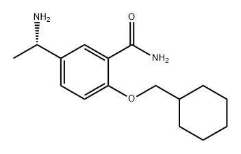 (S)-5-(1-氨基乙基)-2-(环己基甲氧基)苯甲酰胺,224445-43-6,结构式