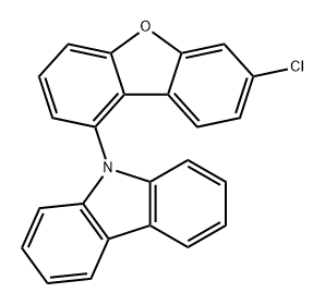 9H-Carbazole, 9-(7-chloro-1-dibenzofuranyl)- Structure