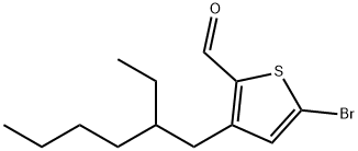 2-Thiophenecarboxaldehyde, 5-bromo-3-(2-ethylhexyl)- Structure