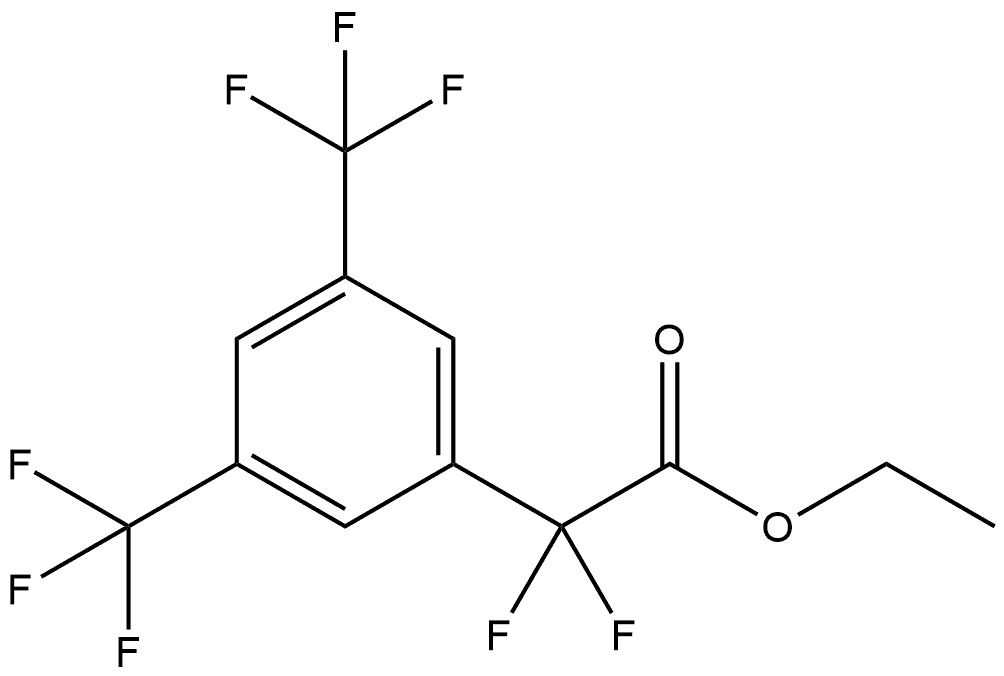 Ethyl α,α-difluoro-3,5-bis(trifluoromethyl)benzeneacetate Structure