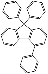 9H-Fluorene, 4,9,9-triphenyl- 化学構造式