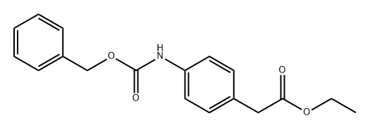 Benzeneacetic acid, 4-[[(phenylmethoxy)carbonyl]amino]-, ethyl ester Structure