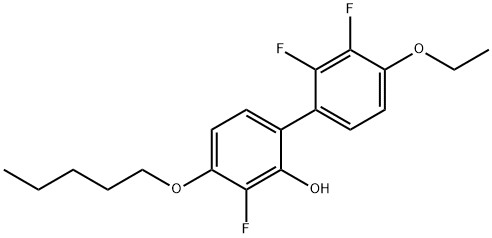 [1,1'-Biphenyl]-2-ol, 4'-ethoxy-2',3,3'-trifluoro-4-(pentyloxy)- Structure