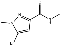 5-溴-N,1-二甲基-1H-吡唑-3-甲酰胺,2246368-45-4,结构式