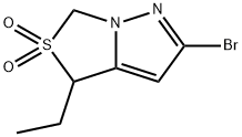 2-溴-4-乙基-4H,6H-吡唑并[1,5-C]噻唑5,5-二氧化物,2246371-02-6,结构式