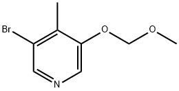 Pyridine, 3-bromo-5-(methoxymethoxy)-4-methyl- Structure