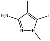 5-碘-1,4-二甲基-1H-吡唑-3-胺, 2246372-79-0, 结构式