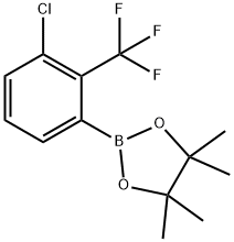 2-(3-氯-2-(三氟甲基)苯基)-4,4,5,5-四甲基-1,3,2-二氧杂硼烷, 2246545-93-5, 结构式