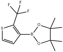 1,3,2-Dioxaborolane, 4,4,5,5-tetramethyl-2-[2-(trifluoromethyl)-3-thienyl]-|4,4,5,5-四甲基-2-(2-(三氟甲基)噻吩-3-基)-1,3,2-二氧硼烷