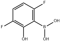 Boronic acid, B-?(3,?6-?difluoro-?2-?hydroxyphenyl)?- 化学構造式