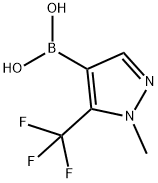 Boronic acid, B-[1-methyl-5-(trifluoromethyl)-1H-pyrazol-4-yl]- Struktur