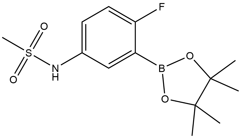 2246674-86-0 N-[4-Fluoro-3-(4,4,5,5-tetramethyl-1,3,2-dioxaborolan-2-yl)phenyl]methanesulf...