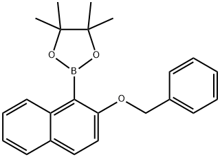 2-(2-(Benzyloxy)naphthalen-1-yl)-4,4,5,5-tetramethyl-1,3,2-dioxaborolane,2246691-40-5,结构式