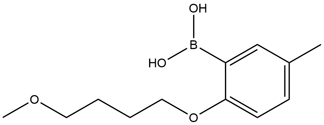 B-[2-(4-Methoxybutoxy)-5-methylphenyl]boronic acid Structure