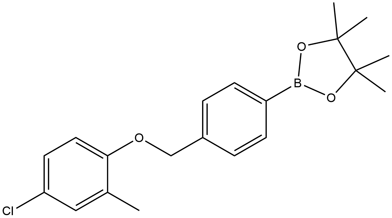 2-[4-[(4-Chloro-2-methylphenoxy)methyl]phenyl]-4,4,5,5-tetramethyl-1,3,2-diox... Structure