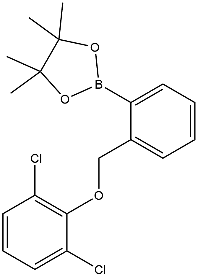2-[2-[(2,6-Dichlorophenoxy)methyl]phenyl]-4,4,5,5-tetramethyl-1,3,2-dioxaboro... Structure