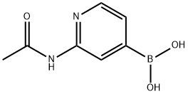 (2-乙酰氨基吡啶-4-基)硼酸, 2246909-36-2, 结构式