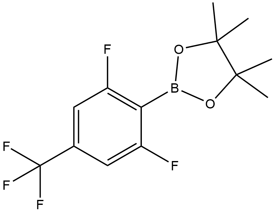 2-(2,6-difluoro-4-(trifluoromethyl)phenyl)-4,4,5,5-tetramethyl-1,3,2-dioxaborolane Structure