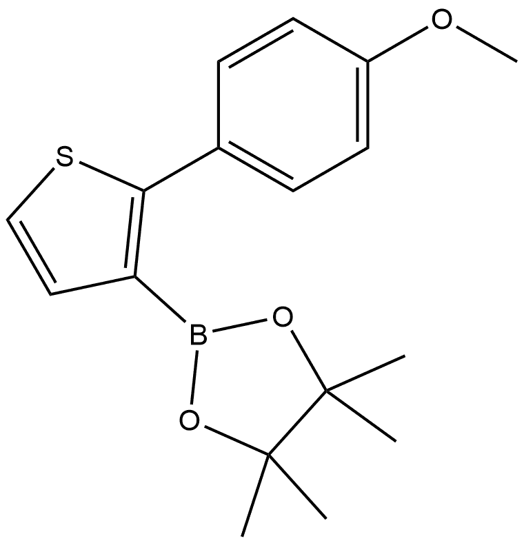 2-[2-(4-Methoxyphenyl)-3-thienyl]-4,4,5,5-tetramethyl-1,3,2-dioxaborolane Structure